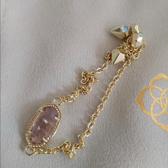 NWT Kendra Scott Elaina Adjustable Chain Bracelet for Women Gold-Plated NEW